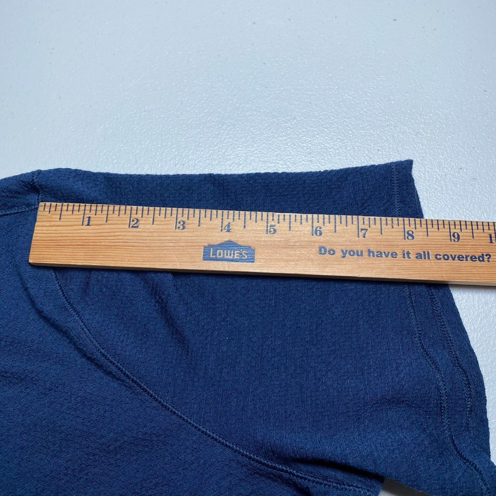Proof 72 Hour Huckberry Merino Wool T Shirt XL Mens Crew Neck Classic Fit Navy - Picture 5 of 8